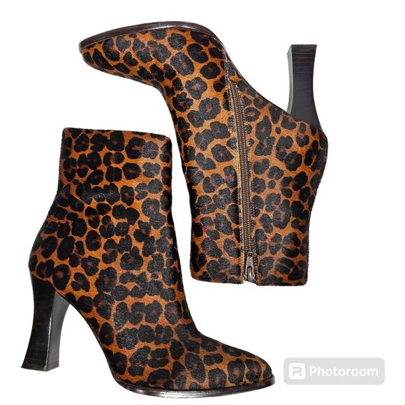Matisse Eclair Leopard Cowhair Booties Women's 7.5 M - Picture 6 of 15